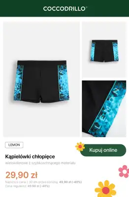 Coccodrillo - gazetka promocyjna Stroje kąpielowe dla chłopca od środy 17.06 do wtorku 30.06 - strona 3