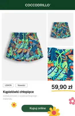 Coccodrillo - gazetka promocyjna Stroje kąpielowe dla chłopca od środy 17.06 do wtorku 30.06 - strona 7