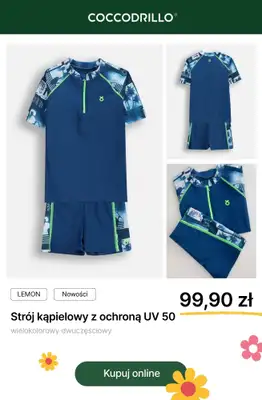 Coccodrillo - gazetka promocyjna Stroje kąpielowe dla chłopca od środy 17.06 do wtorku 30.06 - strona 9