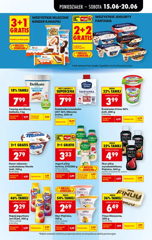 Biedronka - gazetka promocyjna Od poniedziałku, Z ladą tradycyjną od poniedziałku 15.06 do soboty 20.06 - strona 47