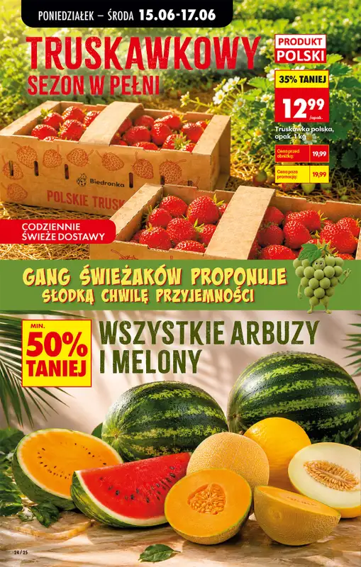 Biedronka - gazetka promocyjna Od poniedziałku, Z ladą tradycyjną od poniedziałku 15.06 do soboty 20.06 - strona 30