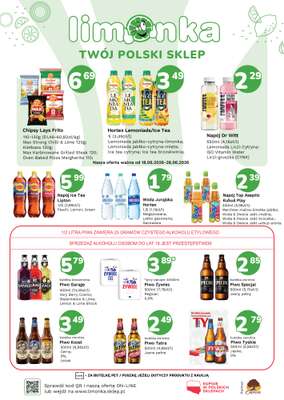 Limonka - gazetka promocyjna Plakaty promocyjne od czwartku 18.06 do niedzieli 28.06