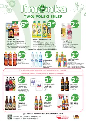 Limonka - gazetka promocyjna Plakaty promocyjne od czwartku 18.06 do niedzieli 28.06