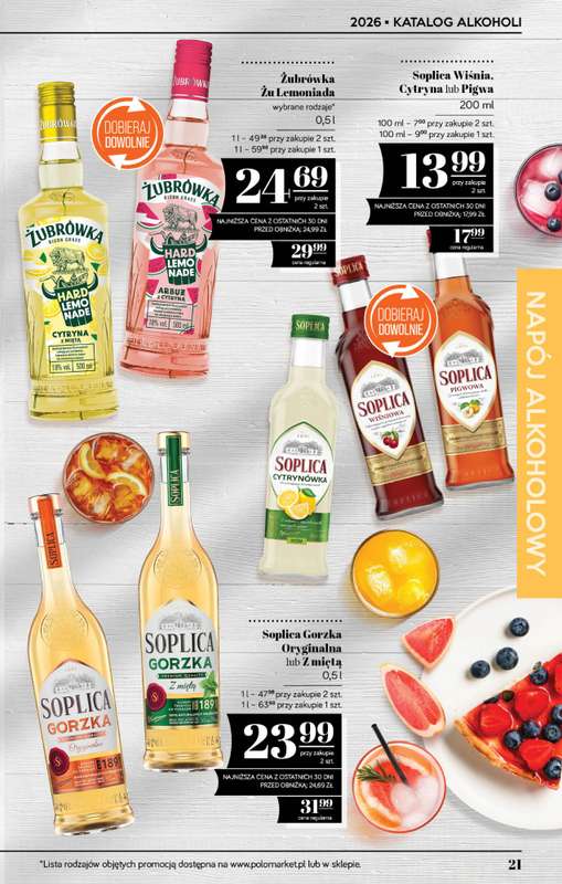 POLOmarket - gazetka promocyjna Katalog alkoholi  do środy 01.07 - strona 21