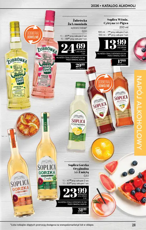 POLOmarket - gazetka promocyjna Katalog alkoholi  do środy 01.07 - strona 21