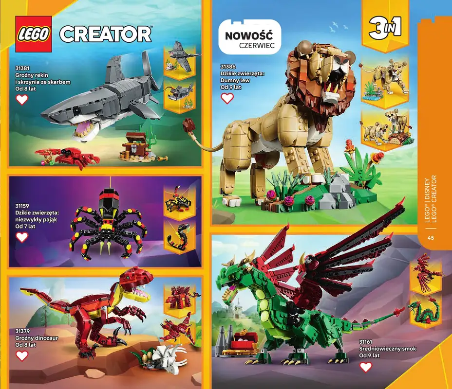 LEGO - gazetka promocyjna Katalog czerwiec-grudzień od wtorku 16.06 do czwartku 31.12 - strona 45