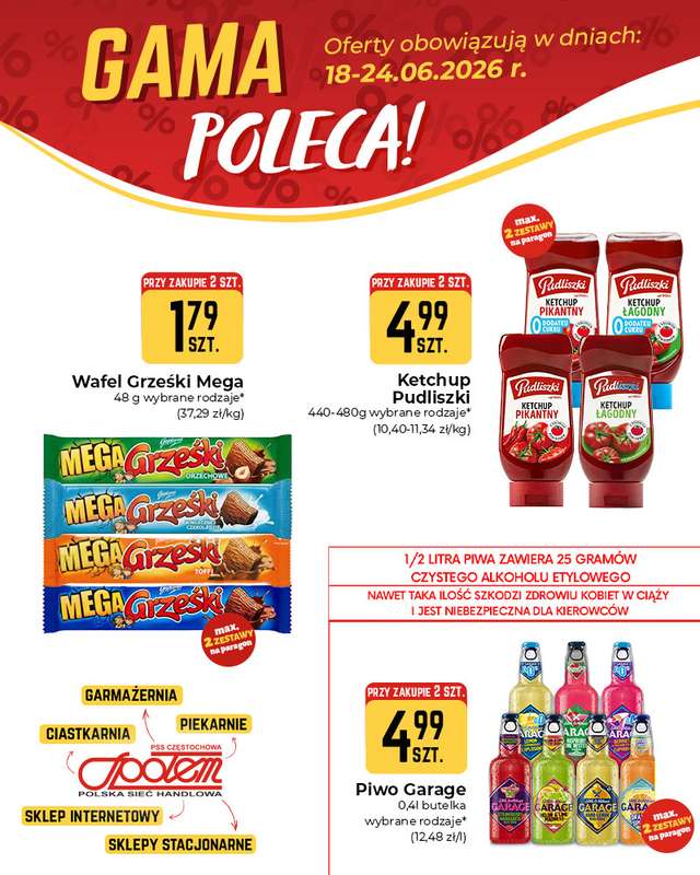 Społem Częstochowa - gazetka promocyjna Plakaty promocyjne od czwartku 18.06 do środy 24.06 - strona 3