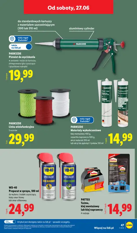 Lidl - gazetka promocyjna Katalog od poniedziałku 22.06 do soboty 27.06 - strona 53