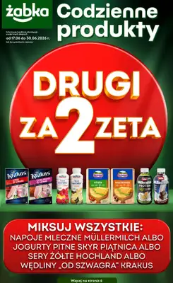 Żabka - gazetka promocyjna Gazetka Spożywcza od środy 17.06 do wtorku 30.06