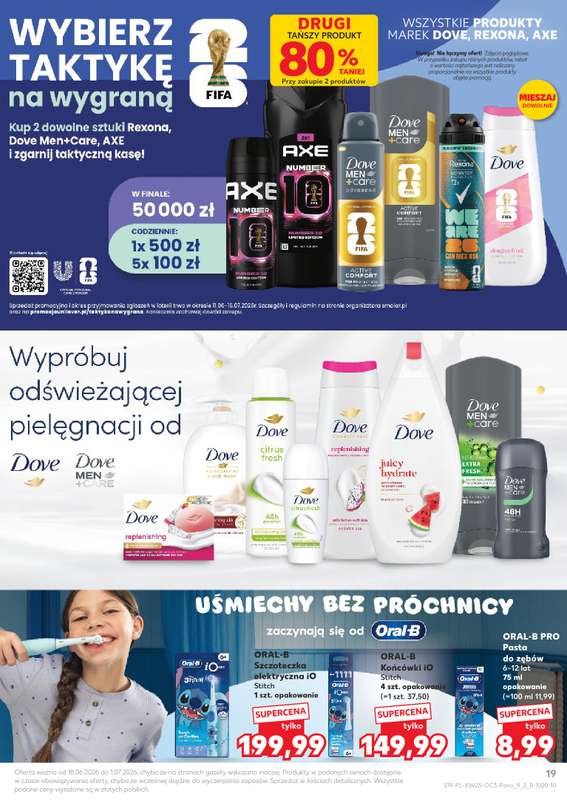 Kaufland - gazetka promocyjna Oferta Kaufland - Kosmetyki od czwartku 18.06 do środy 01.07 - strona 19