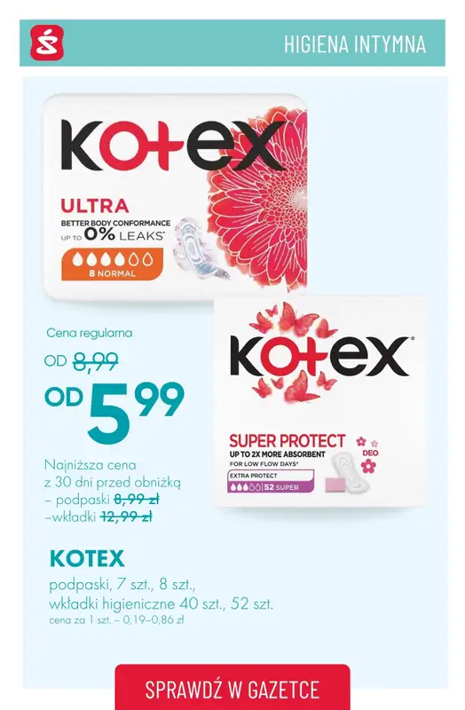 Super-Pharm - gazetka promocyjna Higiena intymna W SUPERCENACH od środy 17.06  - strona 2