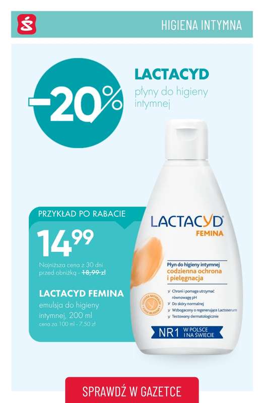 Super-Pharm - gazetka promocyjna Higiena intymna W SUPERCENACH od środy 17.06  - strona 5