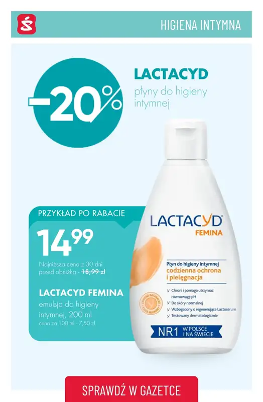 Super-Pharm - gazetka promocyjna Higiena intymna W SUPERCENACH od środy 17.06  - strona 5