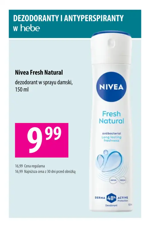 Hebe - gazetka promocyjna Dezodoranty i antyperspiranty w niskich cenach od wtorku 16.06 do czwartku 18.06 - strona 2