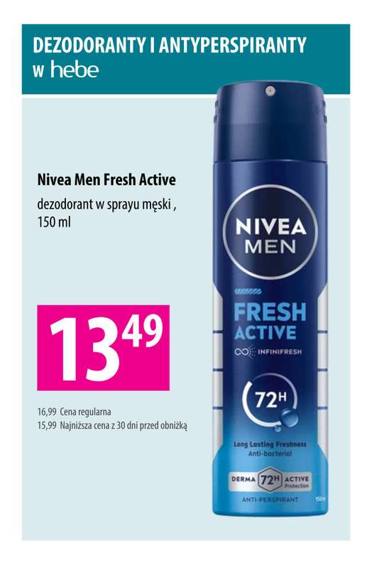 Hebe - gazetka promocyjna Dezodoranty i antyperspiranty w niskich cenach od wtorku 16.06 do czwartku 18.06 - strona 7