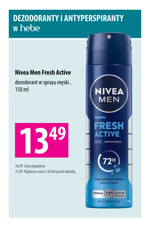 Hebe - gazetka promocyjna Dezodoranty i antyperspiranty w niskich cenach od wtorku 16.06 do czwartku 18.06 - strona 7