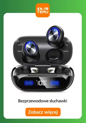 Temu - gazetka promocyjna Słuchawki bezprzewodowe od wtorku 16.06  - strona 6
