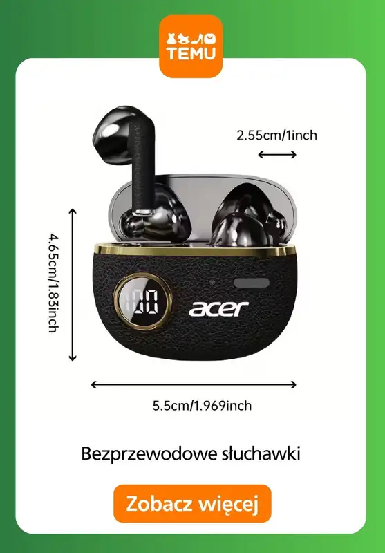 Temu - gazetka promocyjna Słuchawki bezprzewodowe od wtorku 16.06  - strona 7