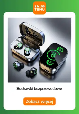 Temu - gazetka promocyjna Słuchawki bezprzewodowe od wtorku 16.06  - strona 2