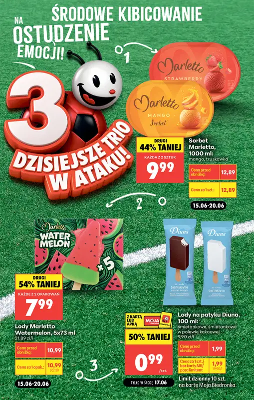 Biedronka - gazetka promocyjna Środowe kibicowanie od środy 17.06 do środy 17.06 - strona 4