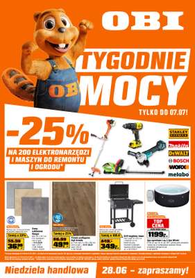 OBI - gazetka promocyjna Gazetka od środy 17.06 do wtorku 07.07