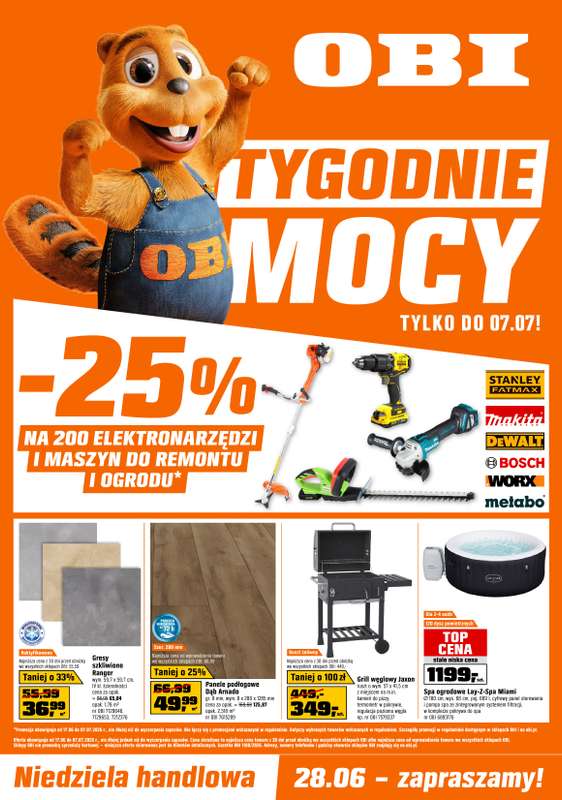 OBI - gazetka promocyjna Gazetka od środy 17.06 do wtorku 07.07