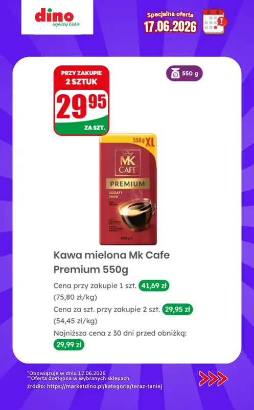 Dino - gazetka promocyjna Specjalna oferta na 17.06.2026 - promocje spoza gazetki od środy 17.06 do środy 17.06 - strona 6