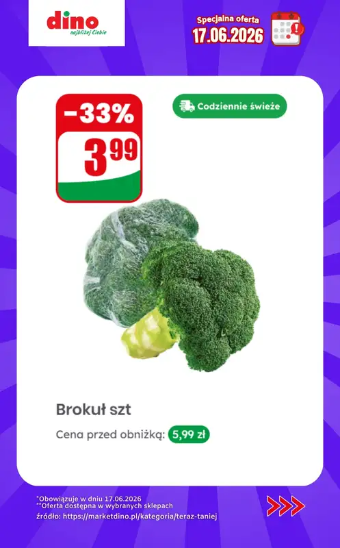 Dino - gazetka promocyjna Specjalna oferta na 17.06.2026 - promocje spoza gazetki od środy 17.06 do środy 17.06 - strona 2