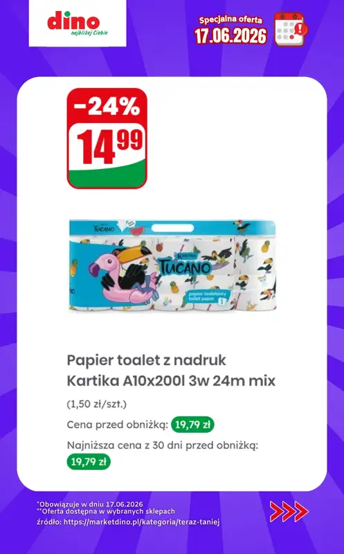 Dino - gazetka promocyjna Specjalna oferta na 17.06.2026 - promocje spoza gazetki od środy 17.06 do środy 17.06 - strona 10