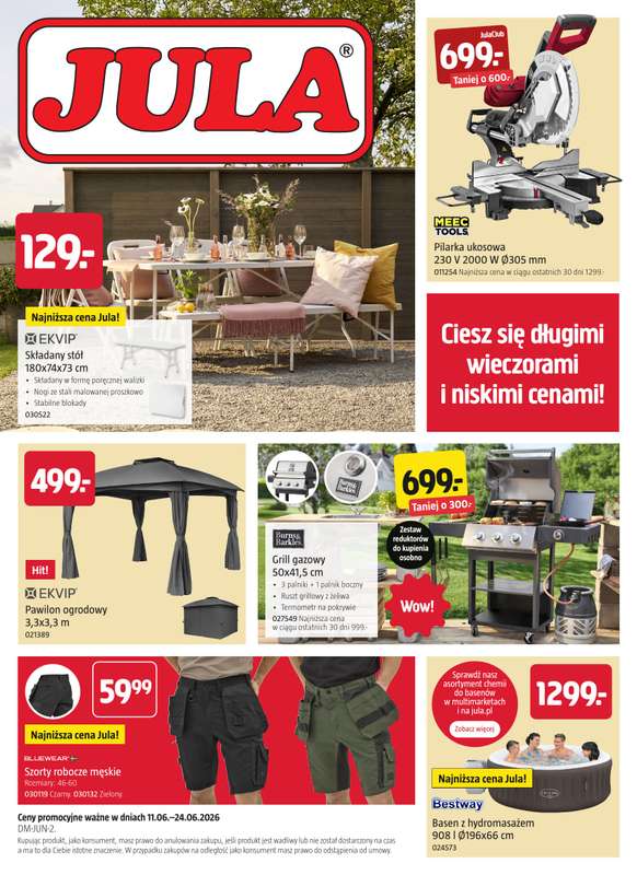Jula - gazetka promocyjna Gazetka od środy 17.06 do środy 24.06