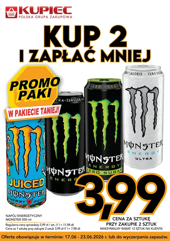 Kupiec - gazetka promocyjna Promopaki od środy 17.06 do wtorku 23.06 - strona 11