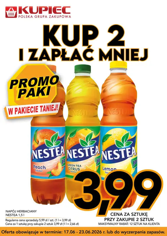 Kupiec - gazetka promocyjna Promopaki od środy 17.06 do wtorku 23.06 - strona 10