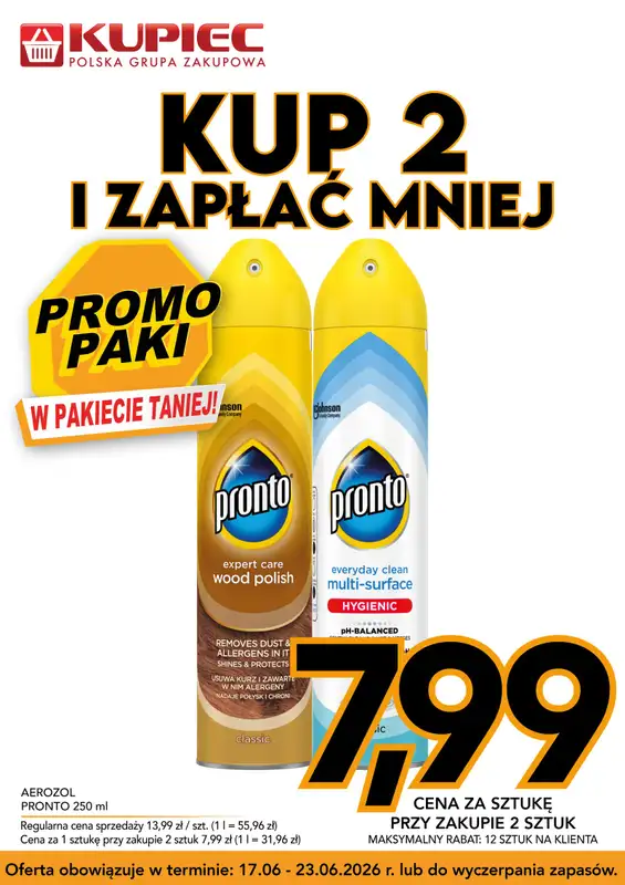 Kupiec - gazetka promocyjna Promopaki od środy 17.06 do wtorku 23.06 - strona 12