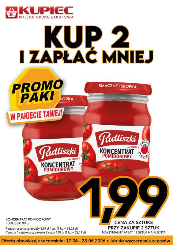 Kupiec - gazetka promocyjna Promopaki od środy 17.06 do wtorku 23.06 - strona 4