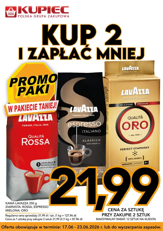 Kupiec - gazetka promocyjna Promopaki od środy 17.06 do wtorku 23.06 - strona 2