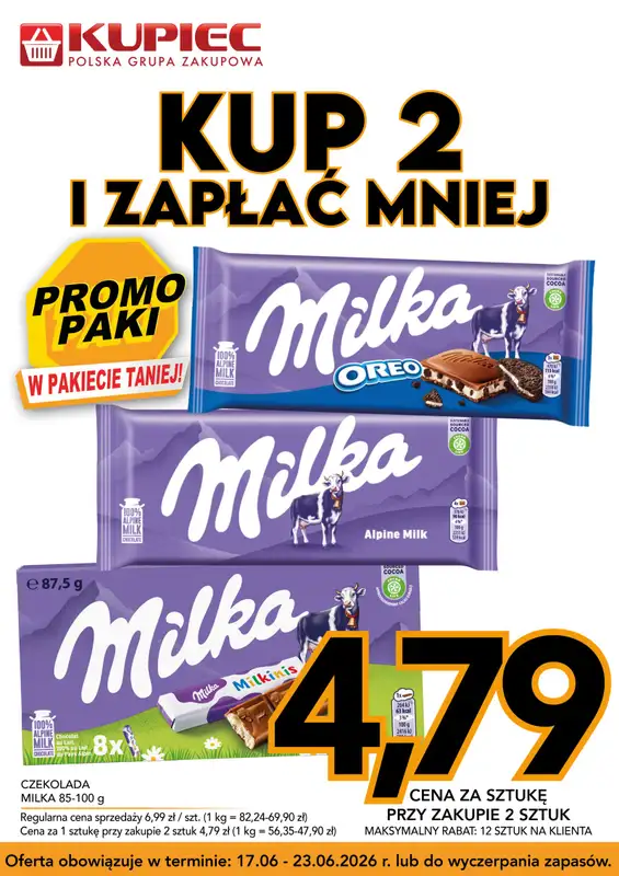 Kupiec - gazetka promocyjna Promopaki od środy 17.06 do wtorku 23.06 - strona 6