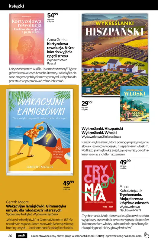 Empik - gazetka promocyjna Tom kultury: książki od środy 17.06 do wtorku 30.06 - strona 36