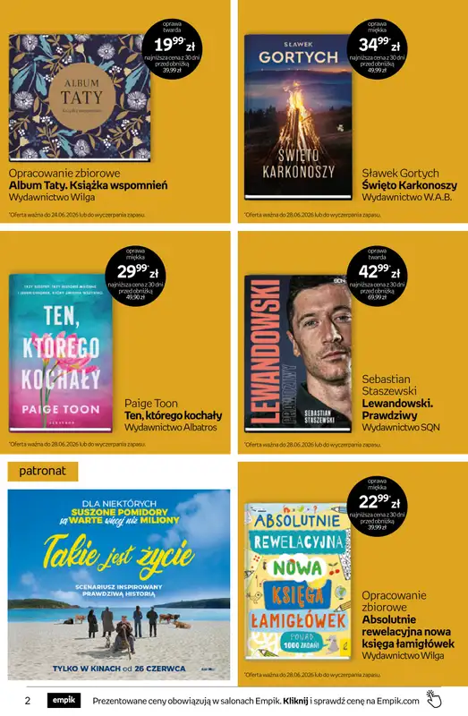 Empik - gazetka promocyjna Tom kultury: książki od środy 17.06 do wtorku 30.06 - strona 2