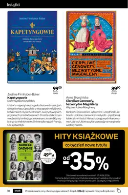 Empik - gazetka promocyjna Tom kultury: książki od środy 17.06 do wtorku 30.06 - strona 30