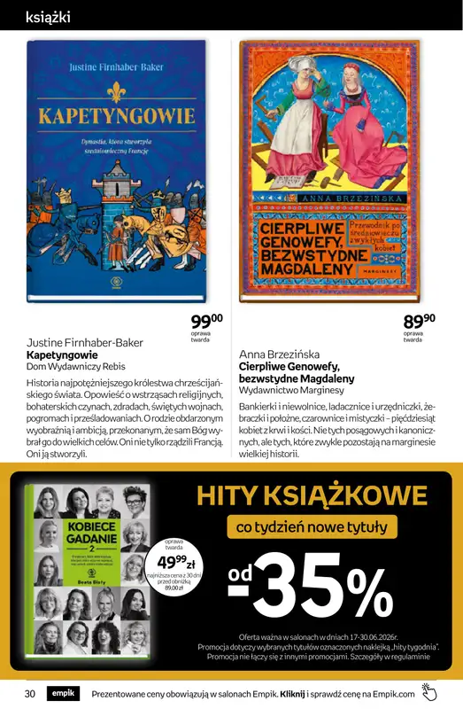 Empik - gazetka promocyjna Tom kultury: książki od środy 17.06 do wtorku 30.06 - strona 30