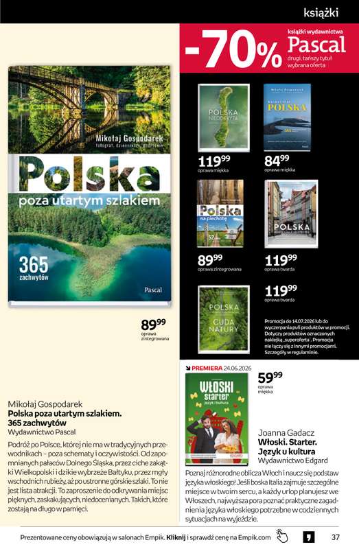 Empik - gazetka promocyjna Tom kultury: książki od środy 17.06 do wtorku 30.06 - strona 37