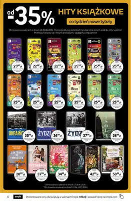 Empik - gazetka promocyjna Tom kultury: książki od środy 17.06 do wtorku 30.06 - strona 4