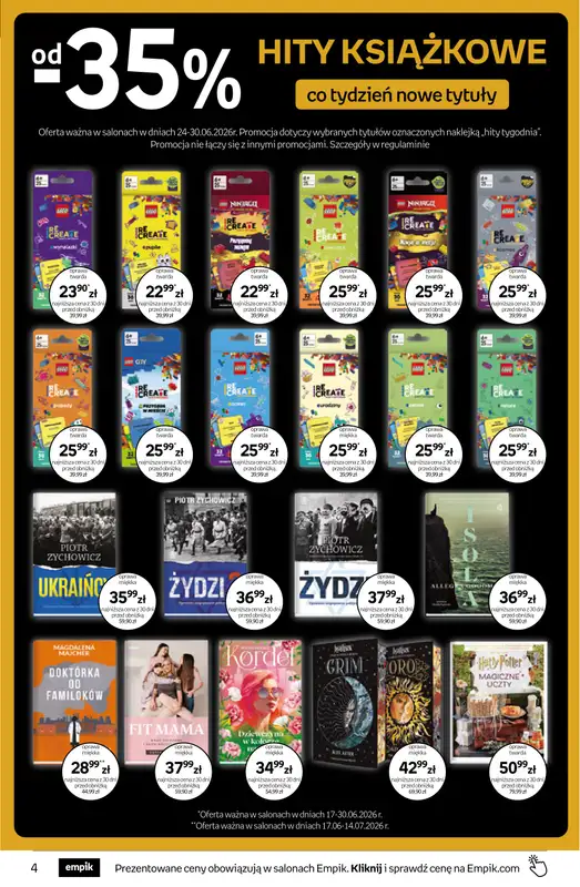 Empik - gazetka promocyjna Tom kultury: książki od środy 17.06 do wtorku 30.06 - strona 4