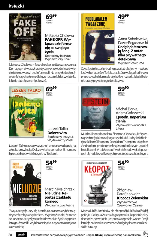 Empik - gazetka promocyjna Tom kultury: książki od środy 17.06 do wtorku 30.06 - strona 28