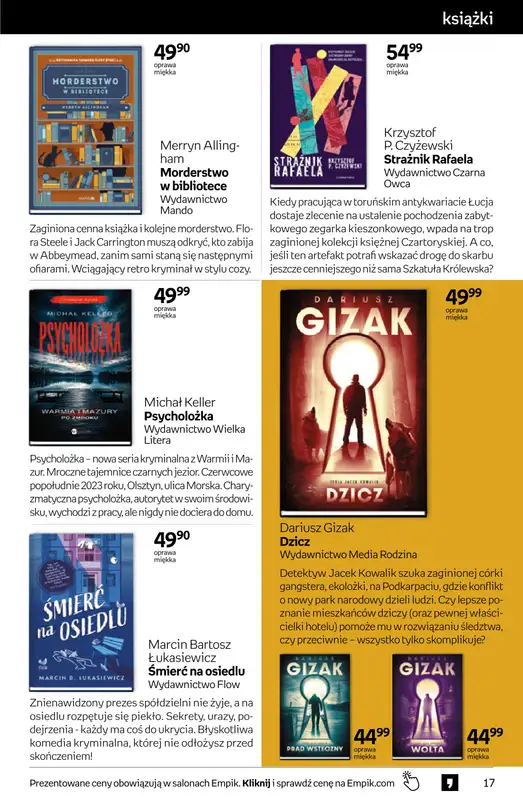 Empik - gazetka promocyjna Tom kultury: książki od środy 17.06 do wtorku 30.06 - strona 17