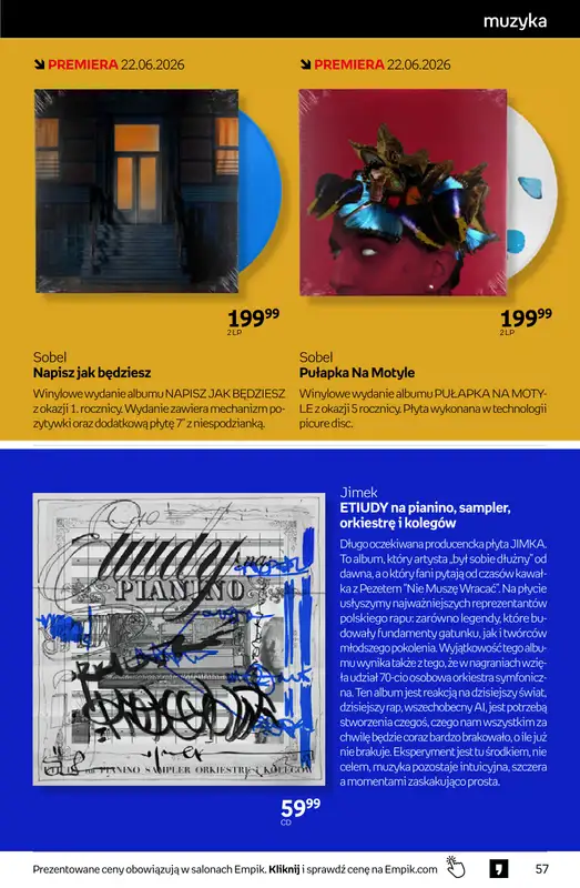 Empik - gazetka promocyjna Tom kultury: muzyka od środy 17.06 do wtorku 30.06 - strona 6