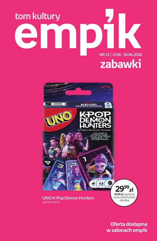 Empik - gazetka promocyjna Tom kultury: zabawki od środy 17.06 do wtorku 30.06