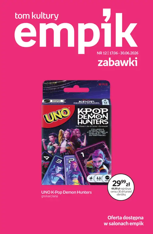 Empik - gazetka promocyjna Tom kultury: zabawki od środy 17.06 do wtorku 30.06