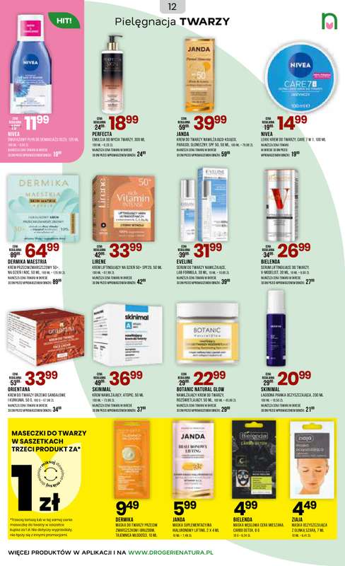 Drogerie Natura - gazetka promocyjna Gazetka od środy 17.06 do poniedziałku 06.07 - strona 12
