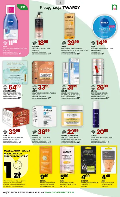 Drogerie Natura - gazetka promocyjna Gazetka od środy 17.06 do poniedziałku 06.07 - strona 12